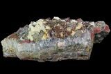 Quartz Crystal Cluster with Pyrite - Morocco #69530-3